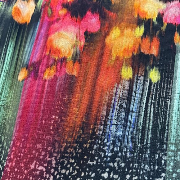 FUZZI Jean Paul Gaultier Artsy Y2K Floral Mesh Bodycon Skirt Womens Size Medium - Picture 4 of 4